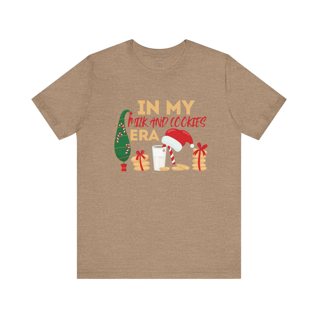Christmas Cookie & Milk Tee - "In My Milk And Cookies Era" Holiday T‑Shirt