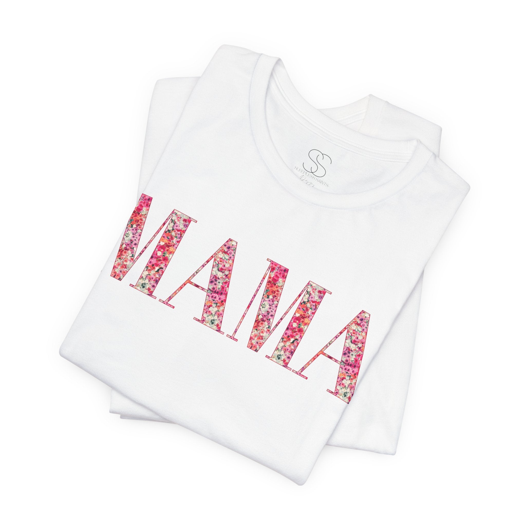 Mama Floral Tee — Women's Mother's Day Cotton T‑Shirt