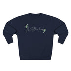 Motherhood Script Sweatshirt — Floral Eucalyptus Mom Crewneck