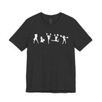 Cheer Poses T-Shirt — Cheerleading Silhouette Tee