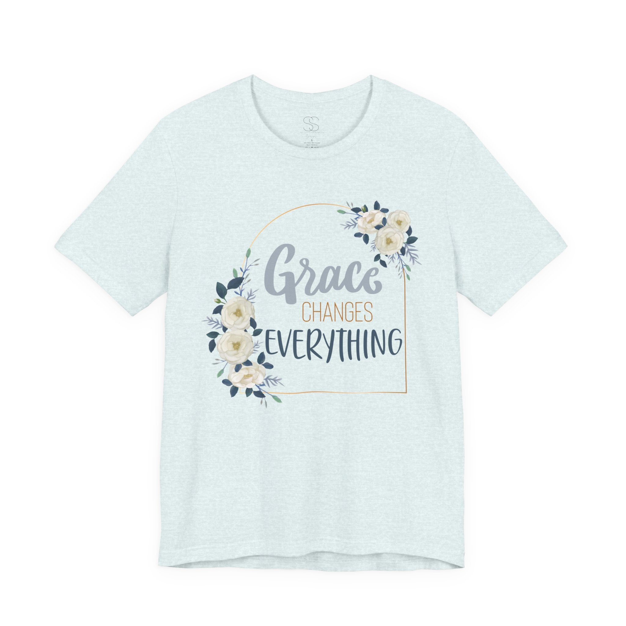 Grace Changes Everything Floral Tee