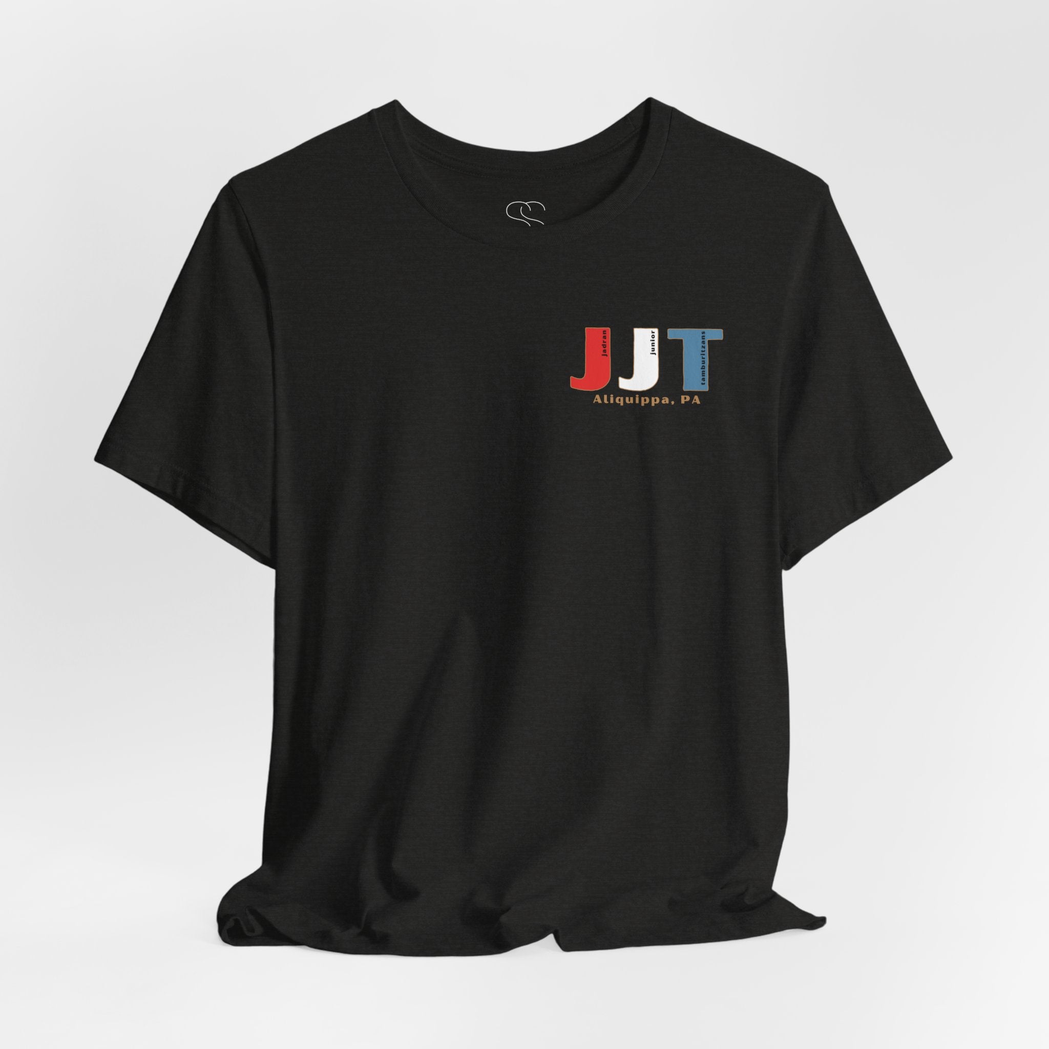 Jadran Junior Tamburitzans Adult T‑Shirt - White and Red Lettering