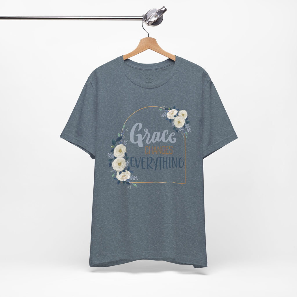 Grace Changes Everything Floral Tee