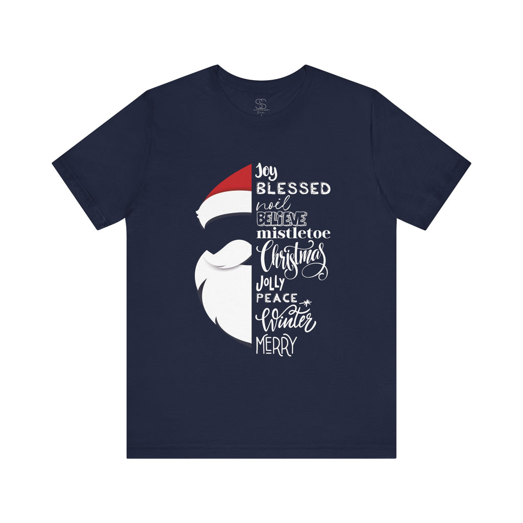 Christmas Santa Word Holiday T-Shirt