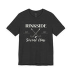 Rinkside Social Club Tee — Hockey Skate Crossed Sticks Shirt