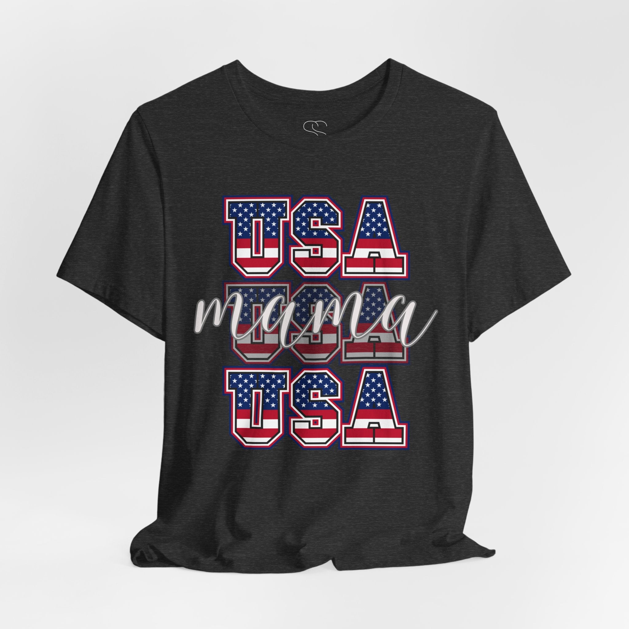 USA Mama Tee - Patriotic Fourth of July Mom Shirt