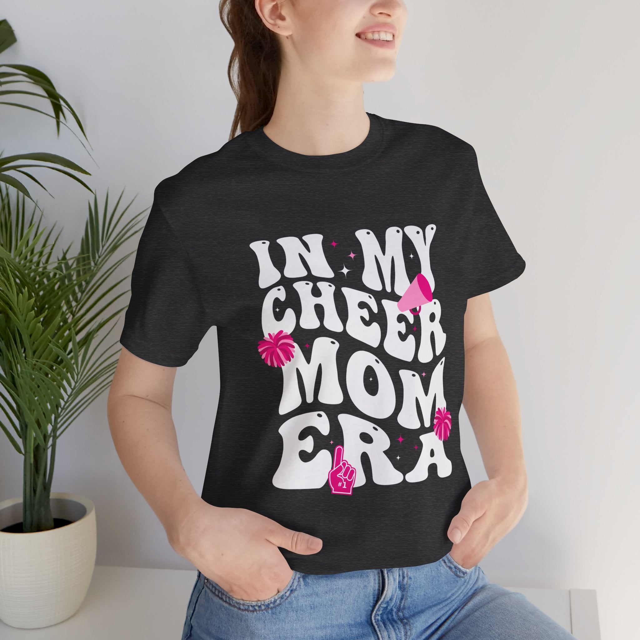 Cheer Mom Era T-Shirt – "In My Cheer Mom Era" Pom-Pom Tee