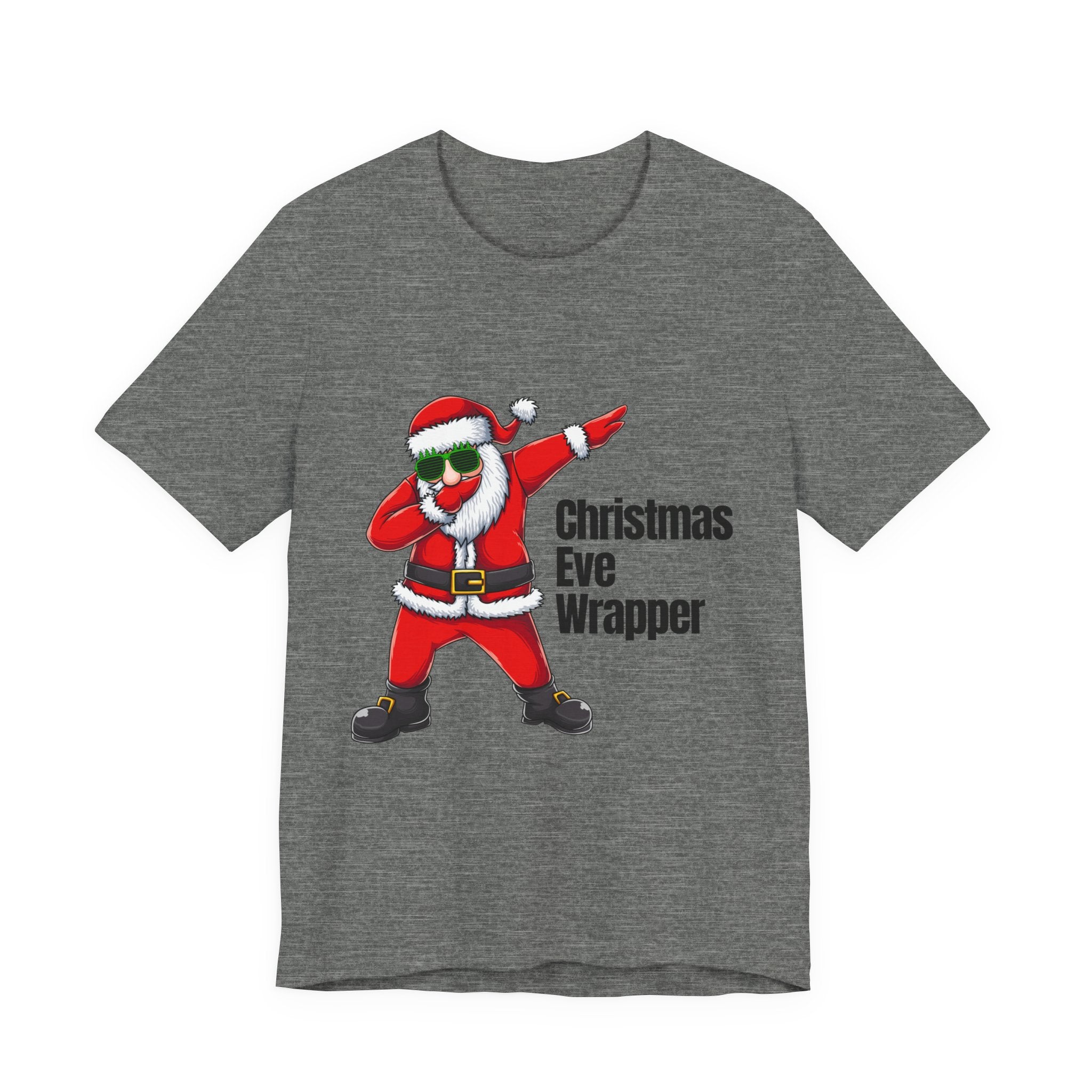 Christmas Eve Wrapper T-Shirt — Dabbing Santa Holiday Tee