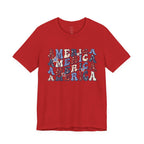 America Retro Adult T-Shirt - Vintage Patriotic 4th of July Tee