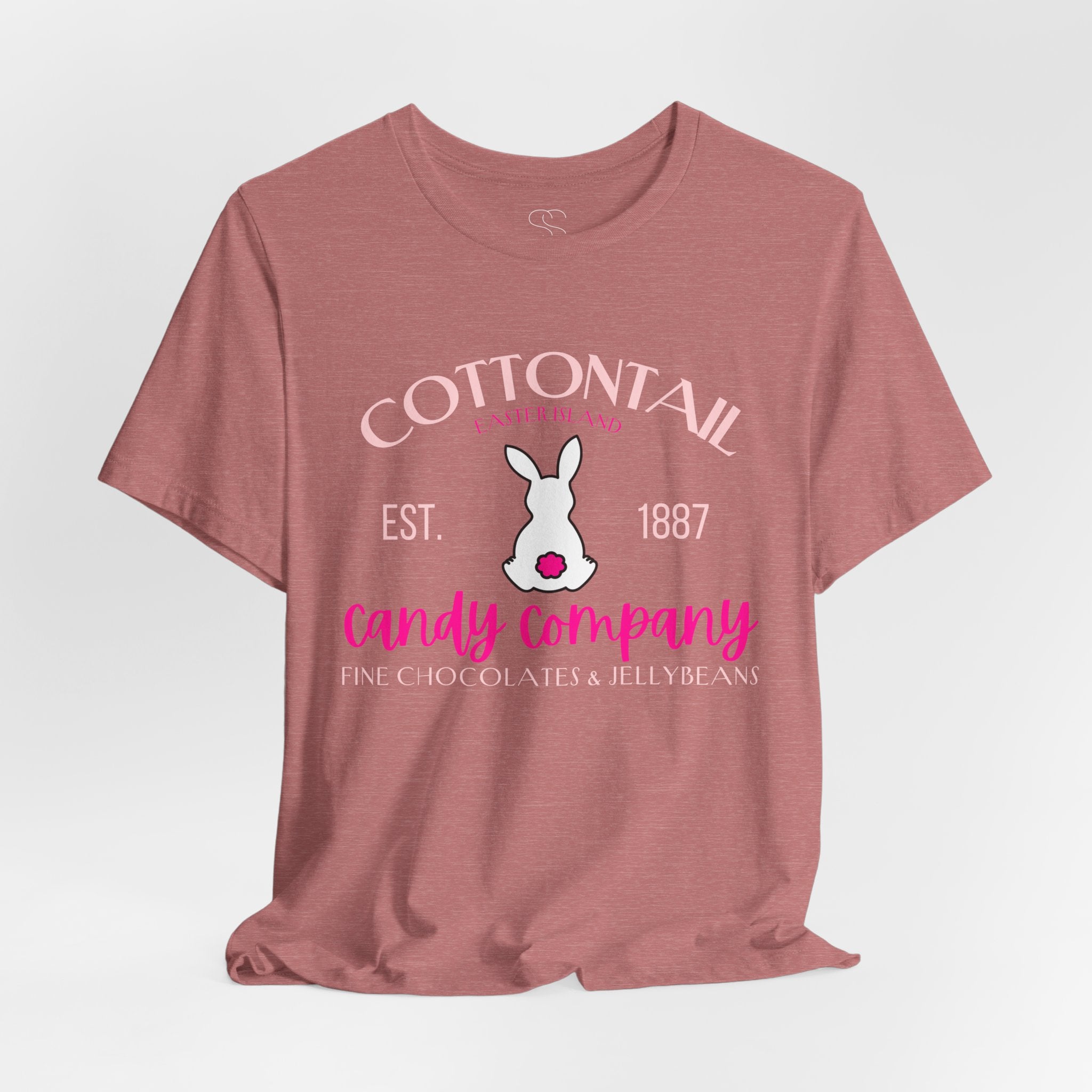 Cottontail Candy Company Tee – Cute Bunny Vintage Candy Shop Shirt