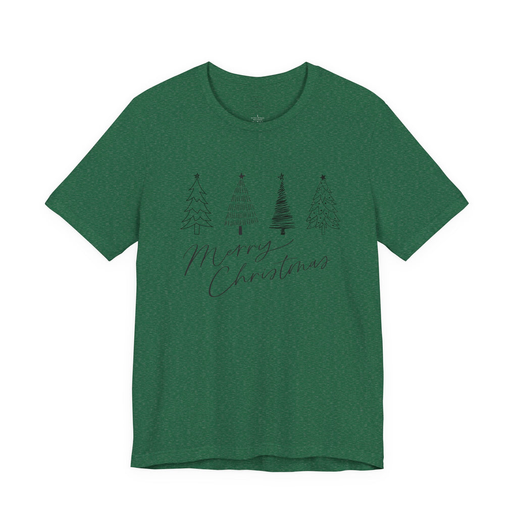 Merry Christmas Minimal Tree Tee