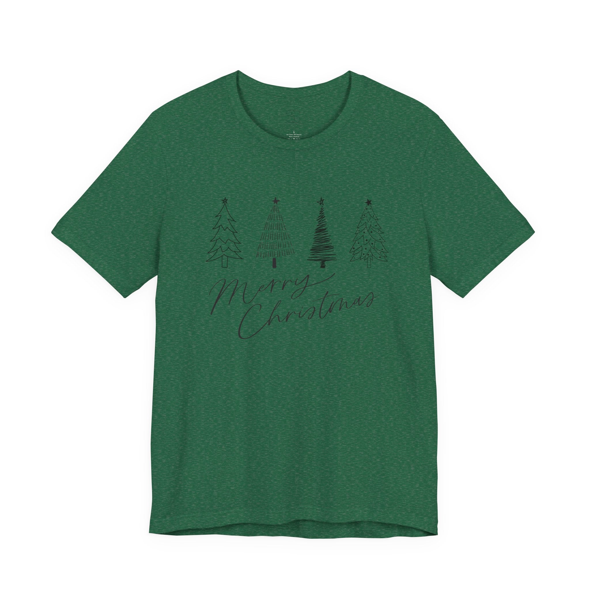 Merry Christmas Minimal Tree Tee