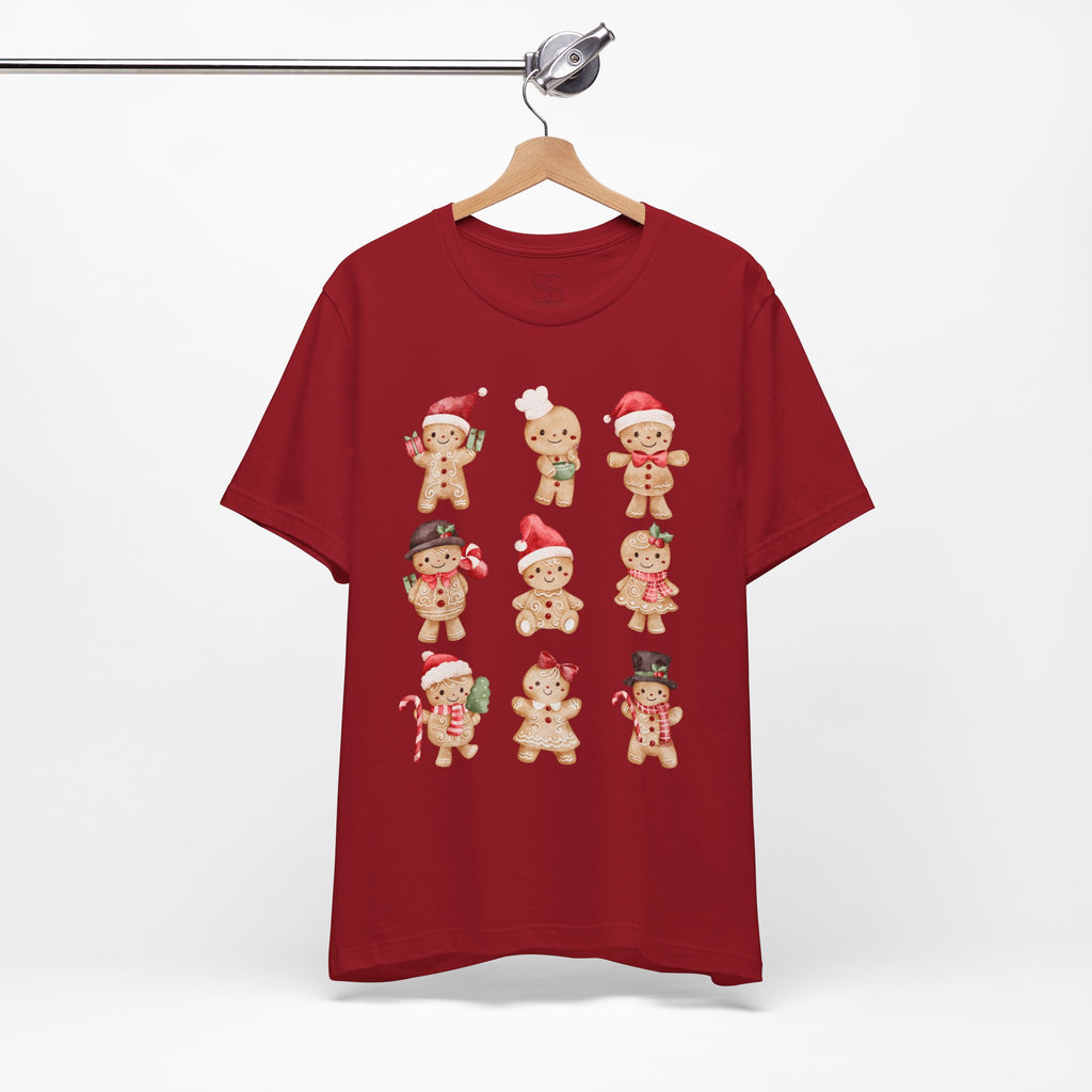 Christmas Gingerbread Characters Tee – Cute Holiday Cookie Shirt