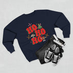 Ho Ho Ho Christmas Sweatshirt — Festive Elf & Reindeer Holiday Crewneck