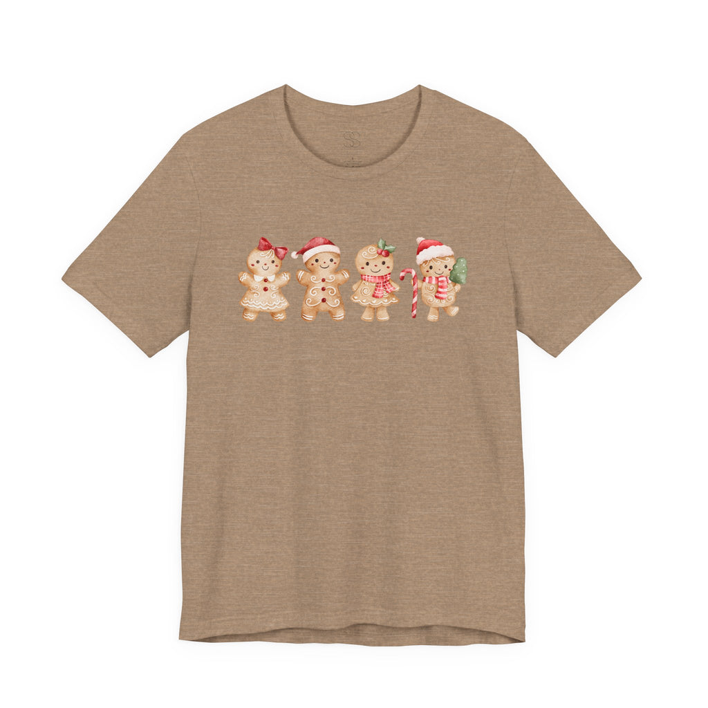 Cute Gingerbread Friends Christmas Tee — Holiday Cookie Crew T-Shirt