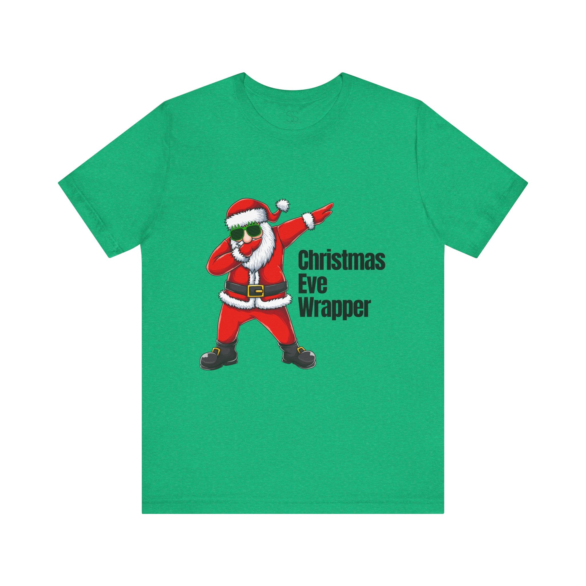 Christmas Eve Wrapper T-Shirt — Dabbing Santa Holiday Tee