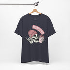 Momster Skull Coffee Tee — Cute Goth Mom T-Shirt