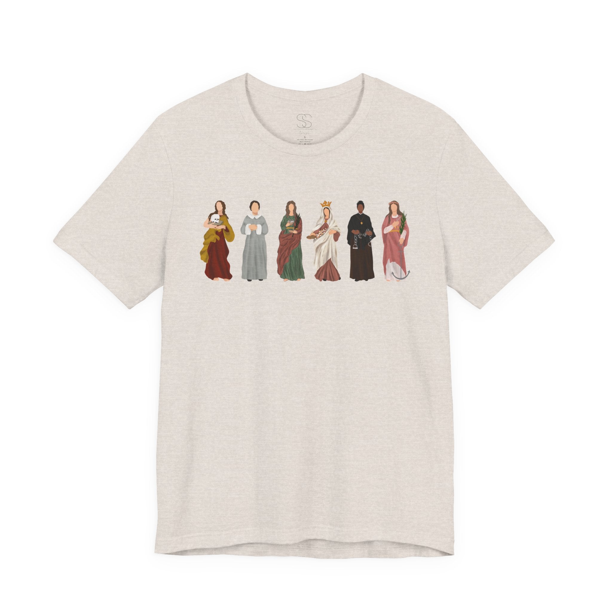 Holy Women Figures Illustration T-Shirt - Saints