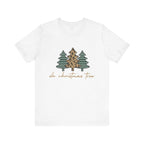 Christmas Tree Tee - "Oh Christmas Tree" Leopard & Pine Holiday T-Shirt