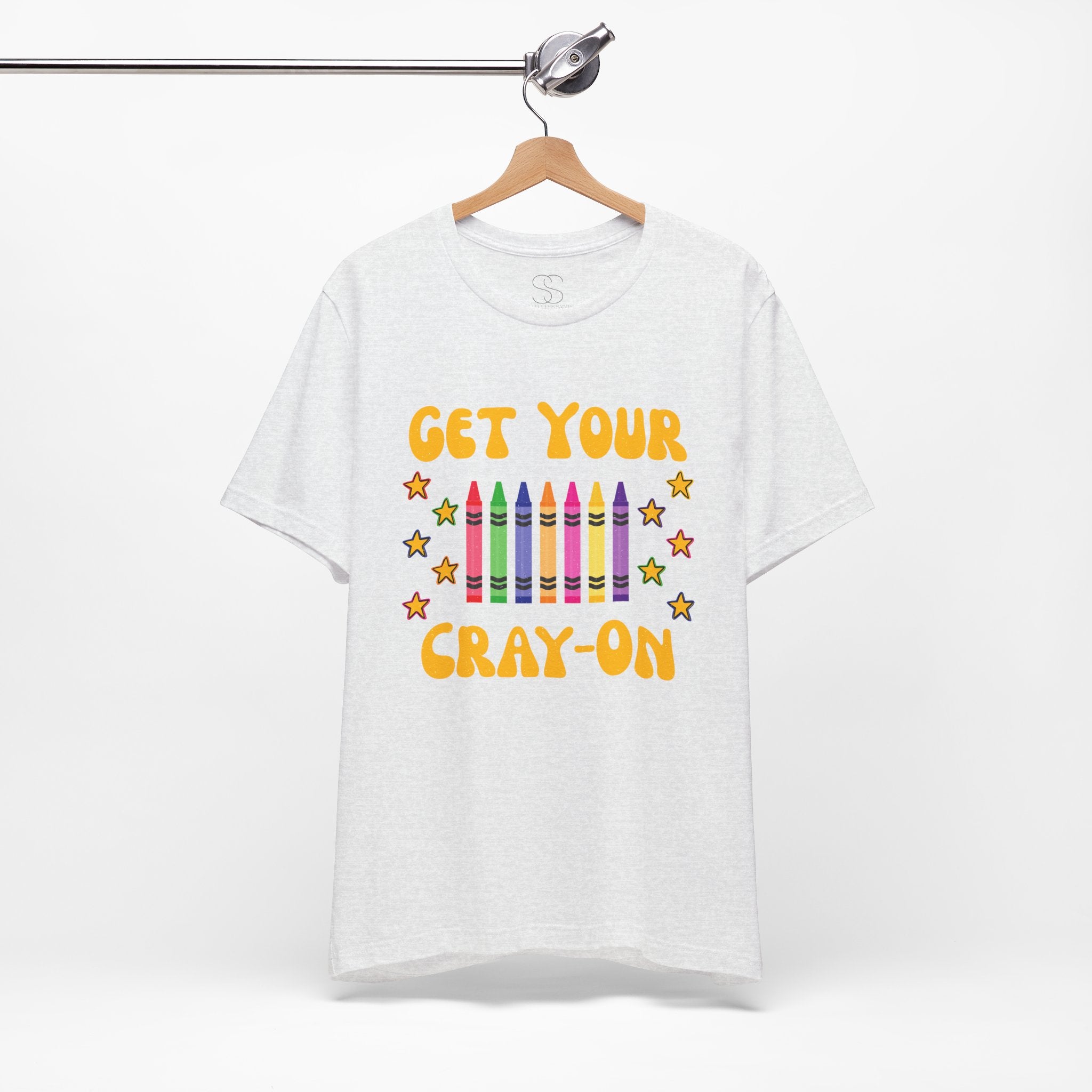 Get Your Cray-On T-Shirt — Funny Teacher/Artist Crayon Tee