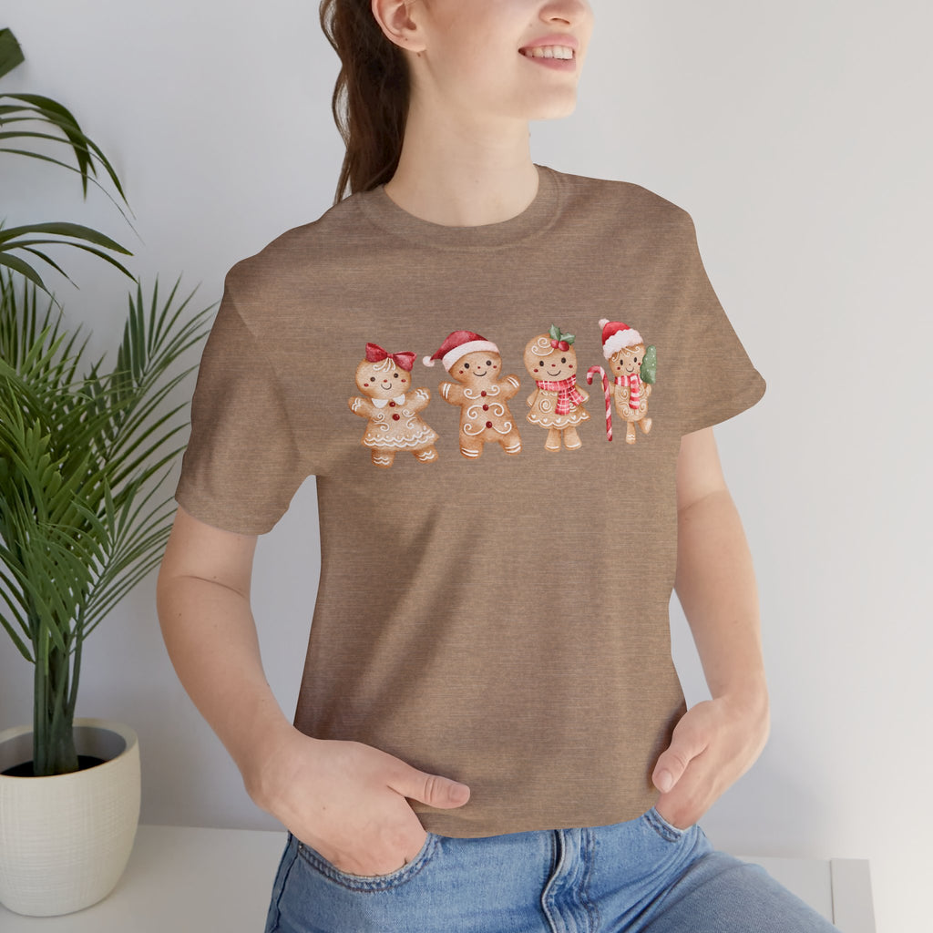 Cute Gingerbread Friends Christmas Tee — Holiday Cookie Crew T-Shirt