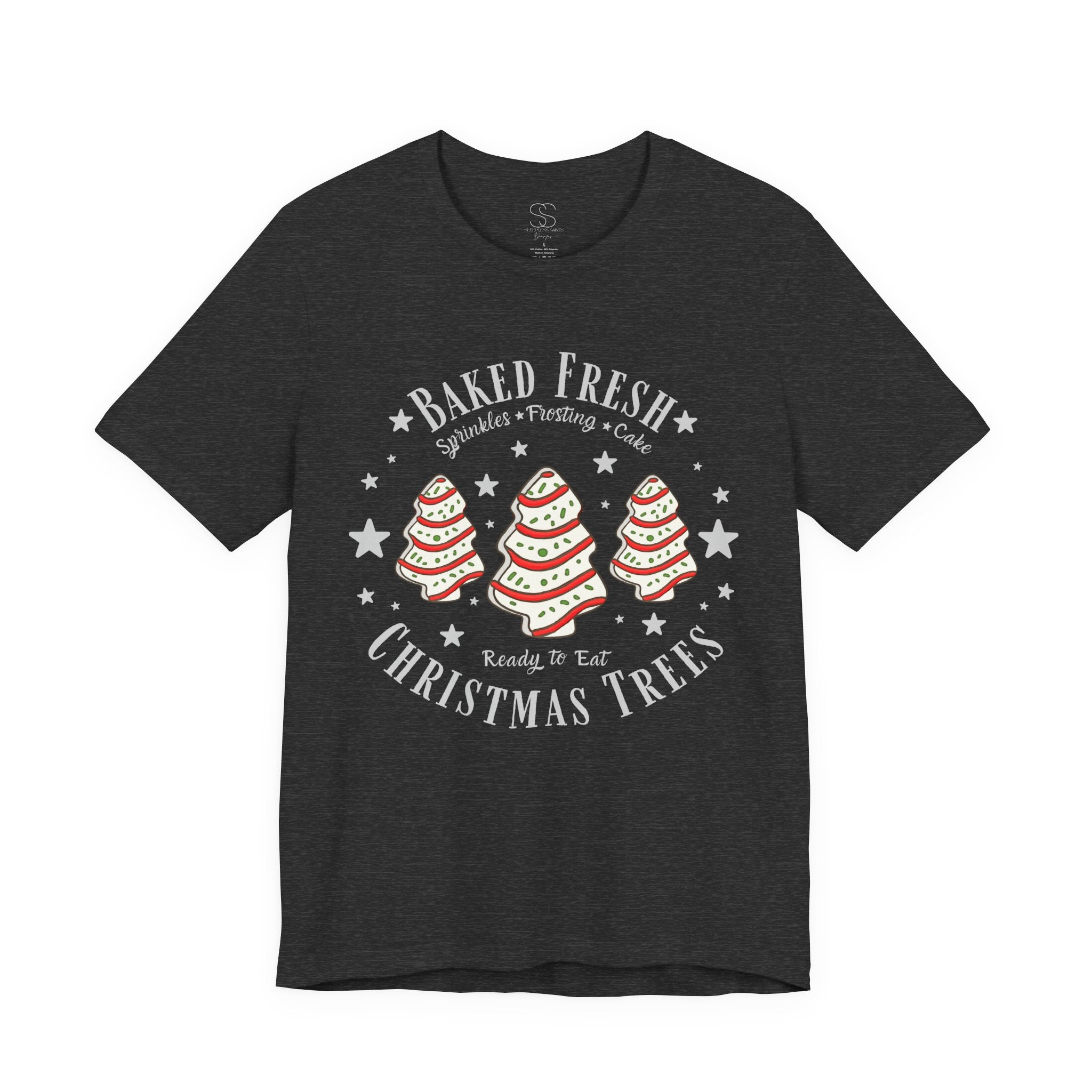 Baked Fresh Christmas Trees T-Shirt — Cute Holiday Baking Graphic Tee