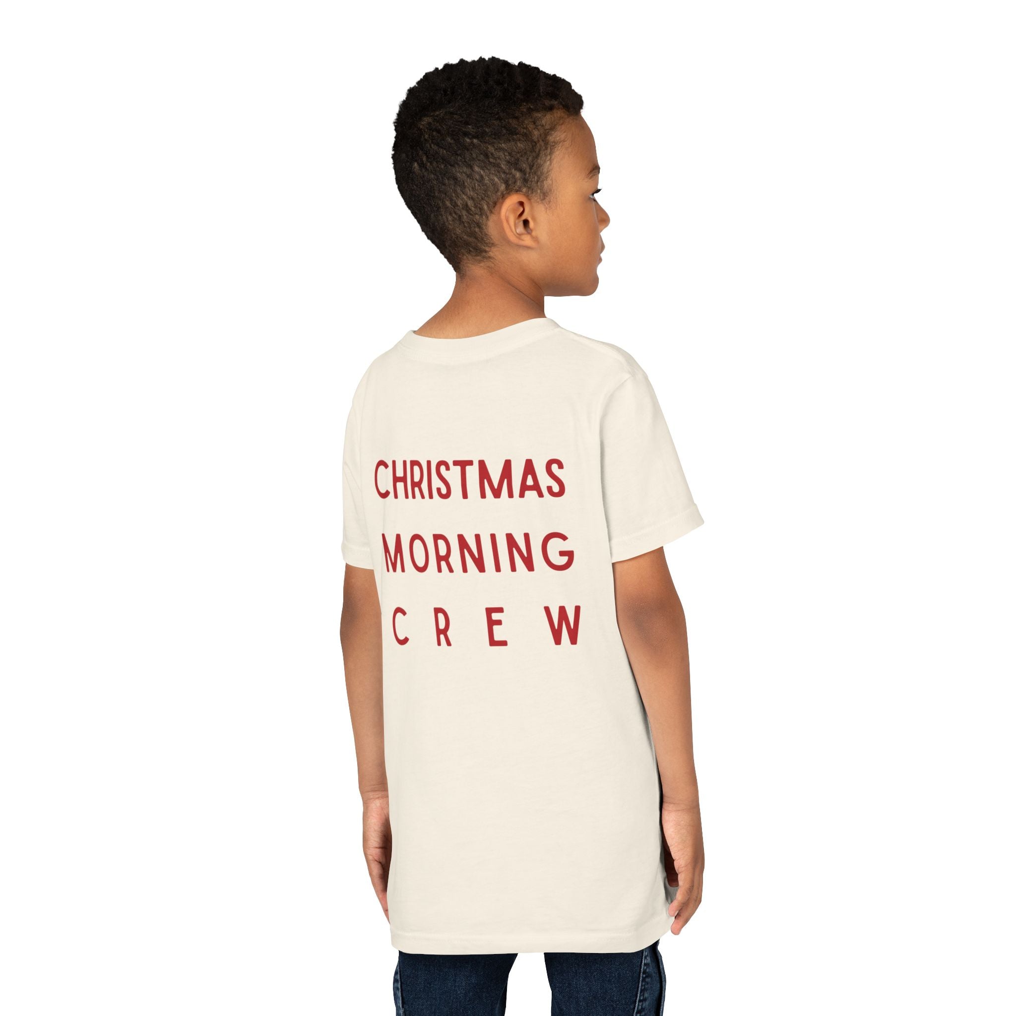 Youth Tee — "Christmas Morning Crew" Holiday Kids T-Shirt