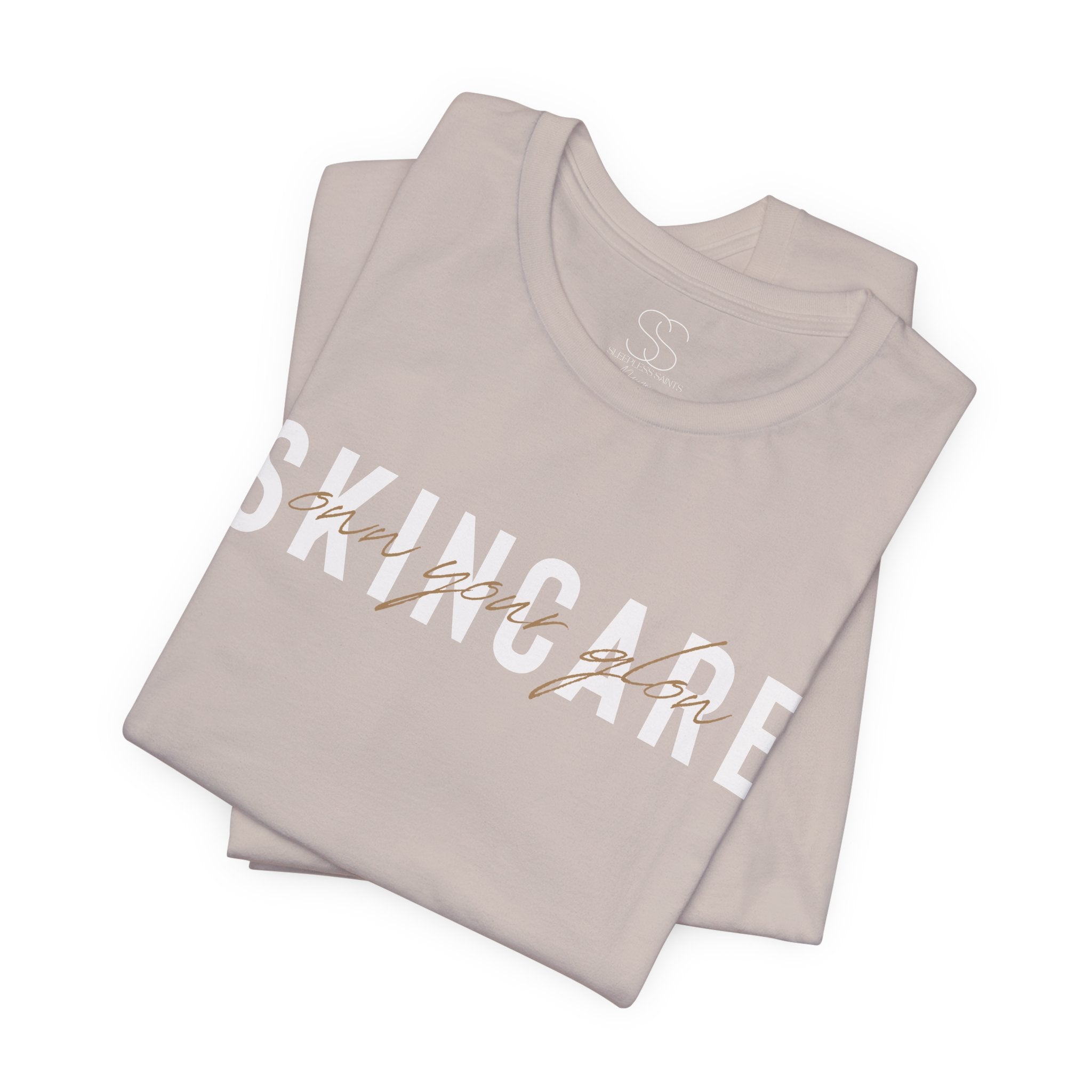 Skincare Graphic Tee — Own Your Glow Script Logo T-Shirt