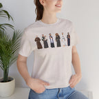 Religious Figures Lineup Tee — Saints & Clergy Portrait T-Shirt