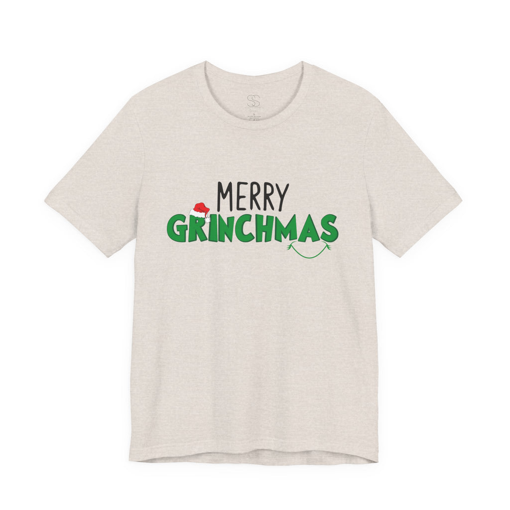 Merry Grinchmas Tee - Unisex Short Sleeve Christmas Shirt