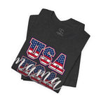 USA Mama Tee - Patriotic Fourth of July Mom Shirt