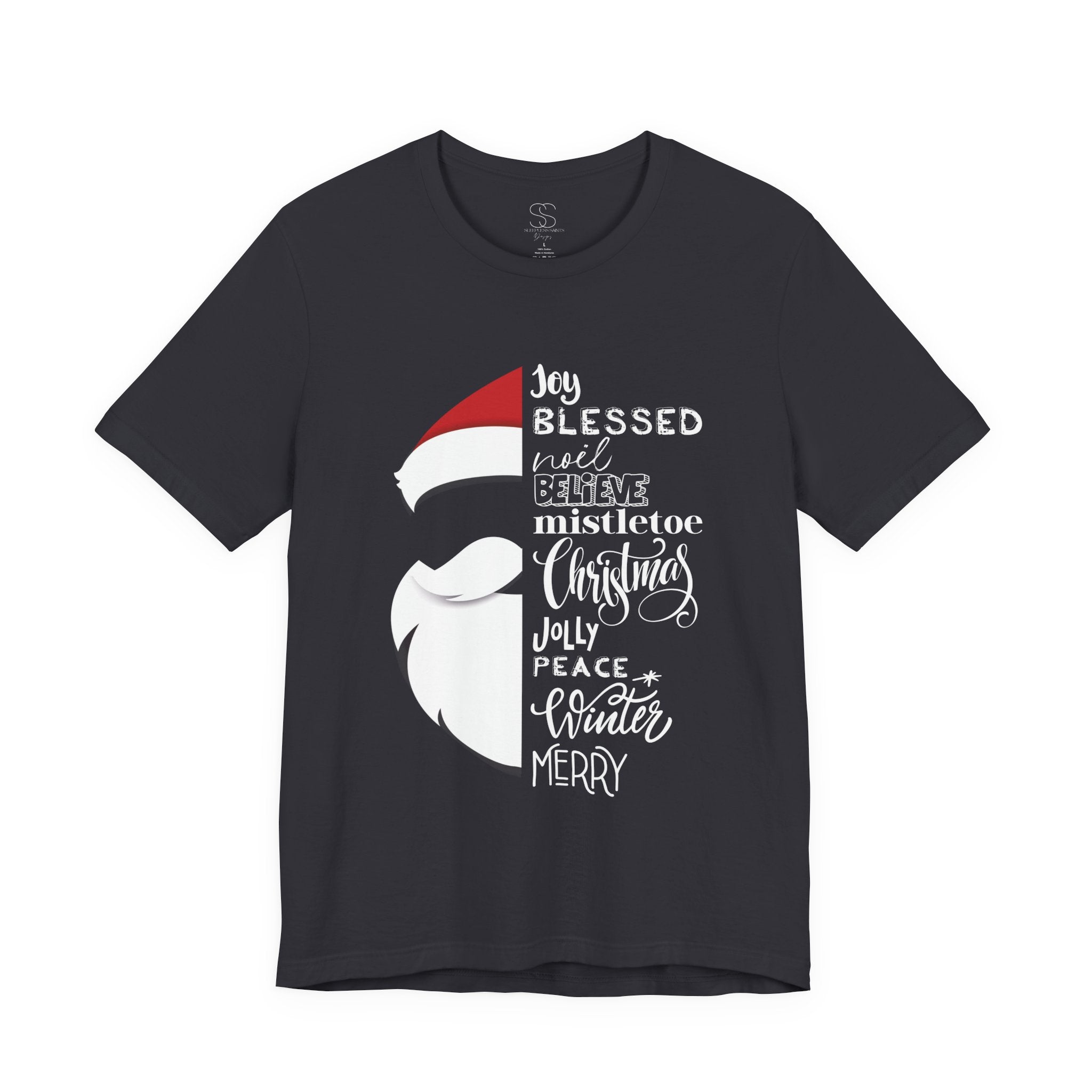 Christmas Santa Word Holiday T-Shirt