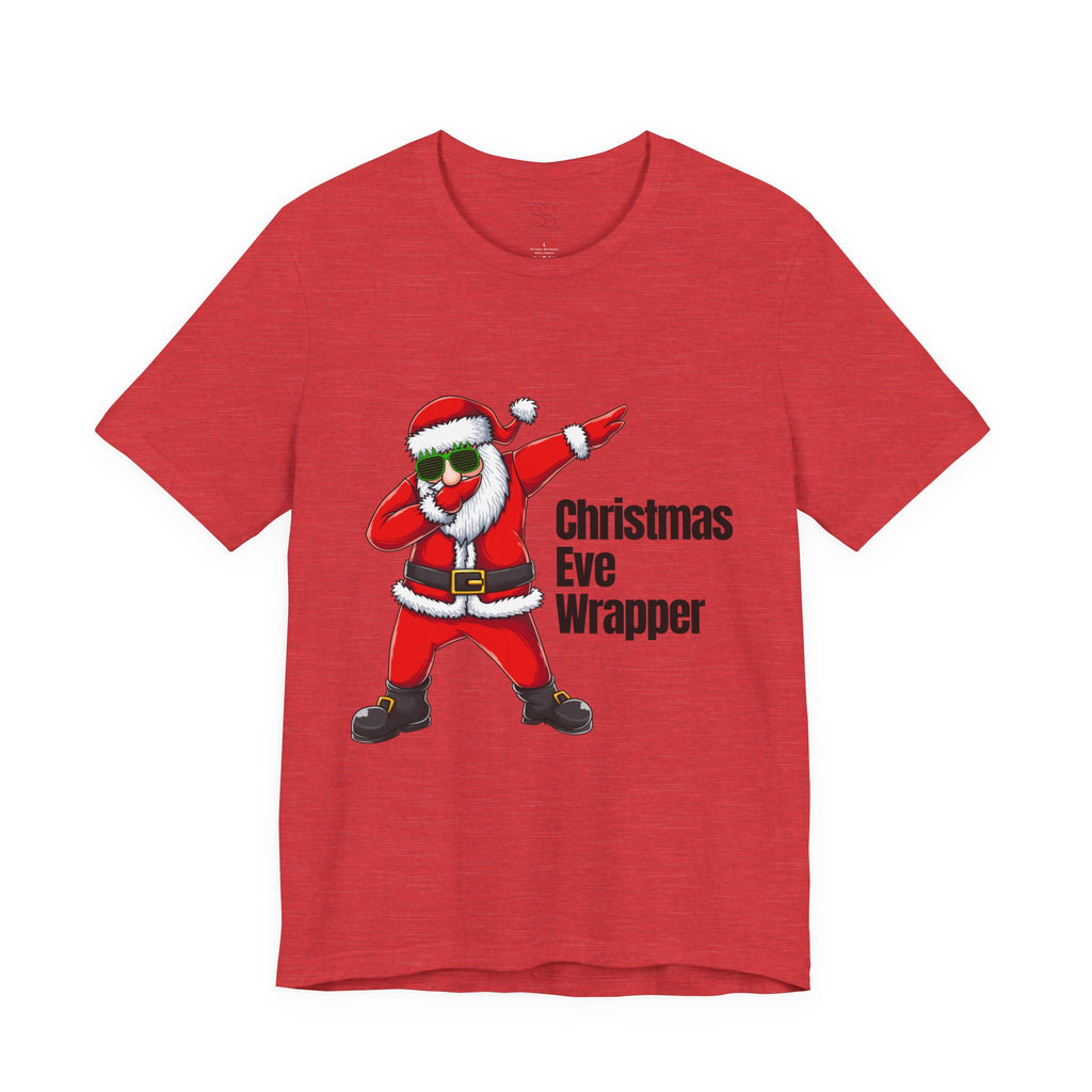 Christmas Eve Wrapper T-Shirt — Dabbing Santa Holiday Tee