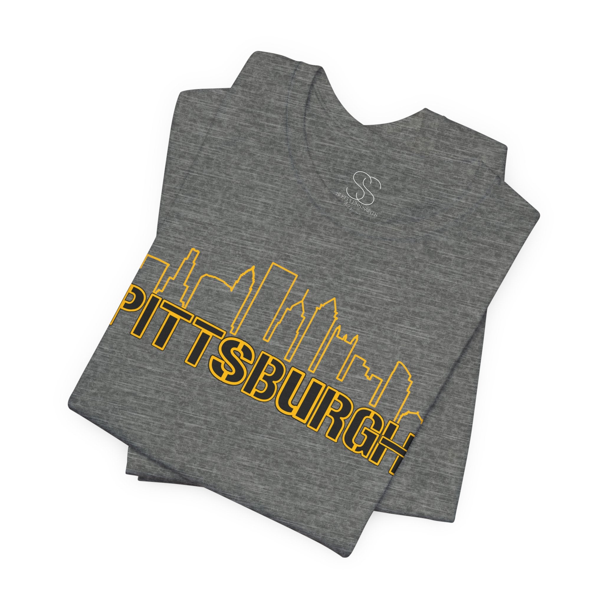 Pittsburgh Skyline T-Shirt — Gold City Outline Tee
