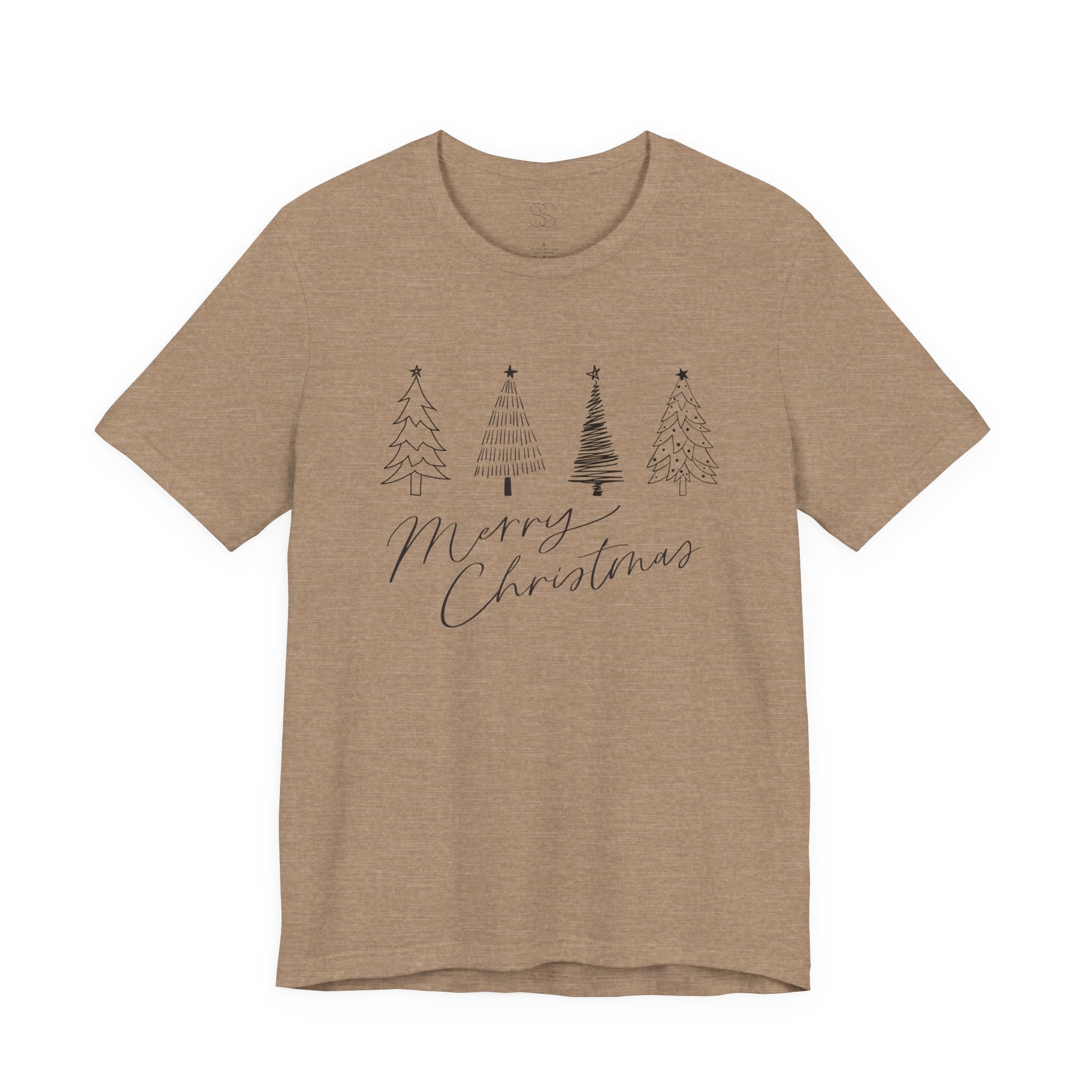 Merry Christmas Minimal Tree Tee