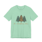 Christmas Tree Tee - "Oh Christmas Tree" Leopard & Pine Holiday T-Shirt
