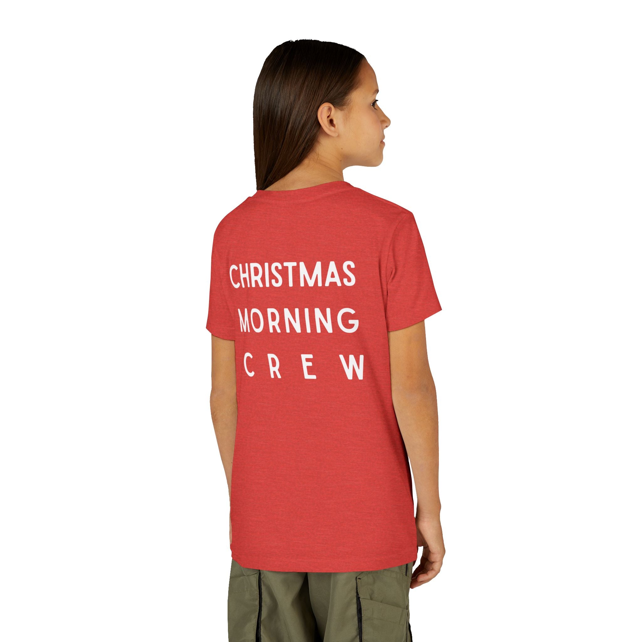 Youth Tee — "Christmas Morning Crew" Holiday Kids T-Shirt