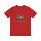 Christmas Tree Tee - "Oh Christmas Tree" Leopard & Pine Holiday T-Shirt