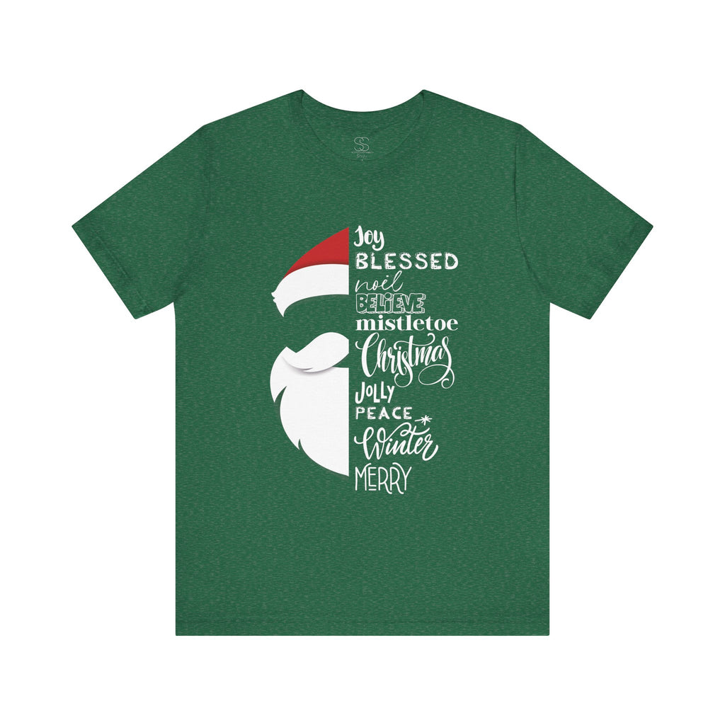 Christmas Santa Word Holiday T-Shirt