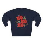 Ho Ho Ho Christmas Sweatshirt — Festive Elf & Reindeer Holiday Crewneck
