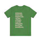 Christmas Reindeer Names Tee