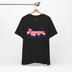 America Retro Graphic Tee - Patriotic 4th of July T-Shirt