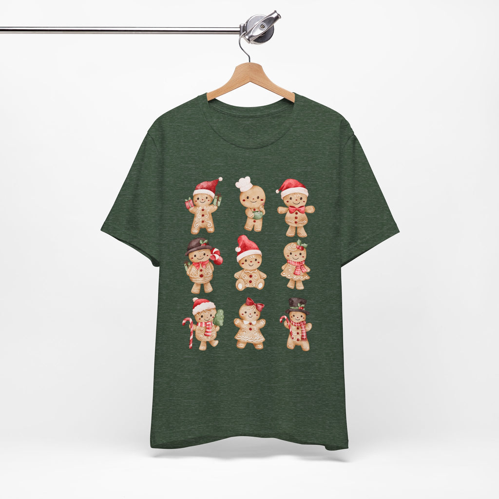 Christmas Gingerbread Characters Tee – Cute Holiday Cookie Shirt