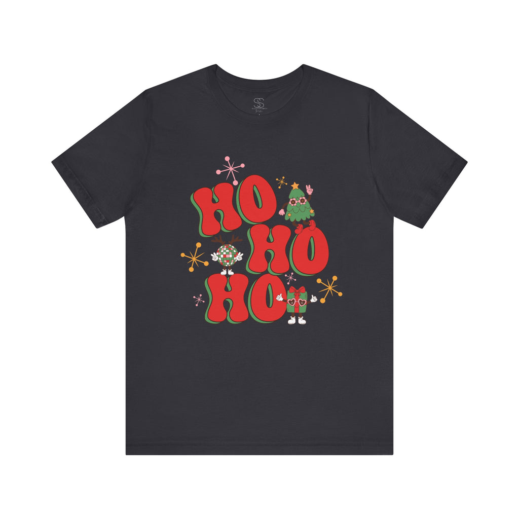 Christmas 'Ho Ho Ho' Tee – Festive Santa & Elf Holiday T-Shirt