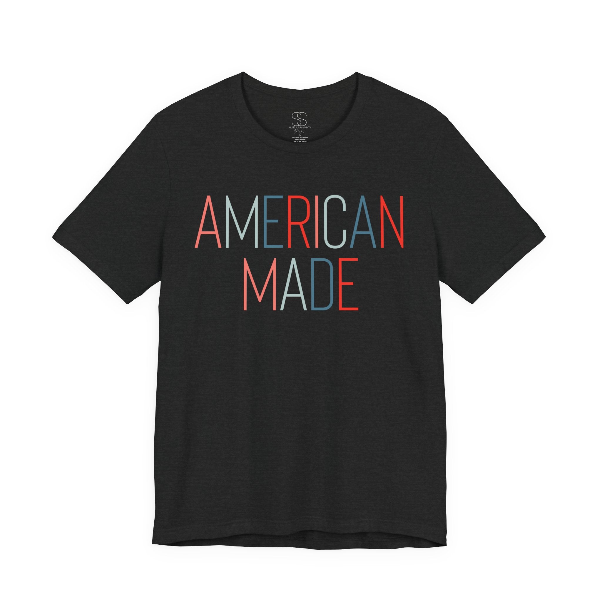 American Made Tee - Retro Red & Blue Graphic T-Shirt