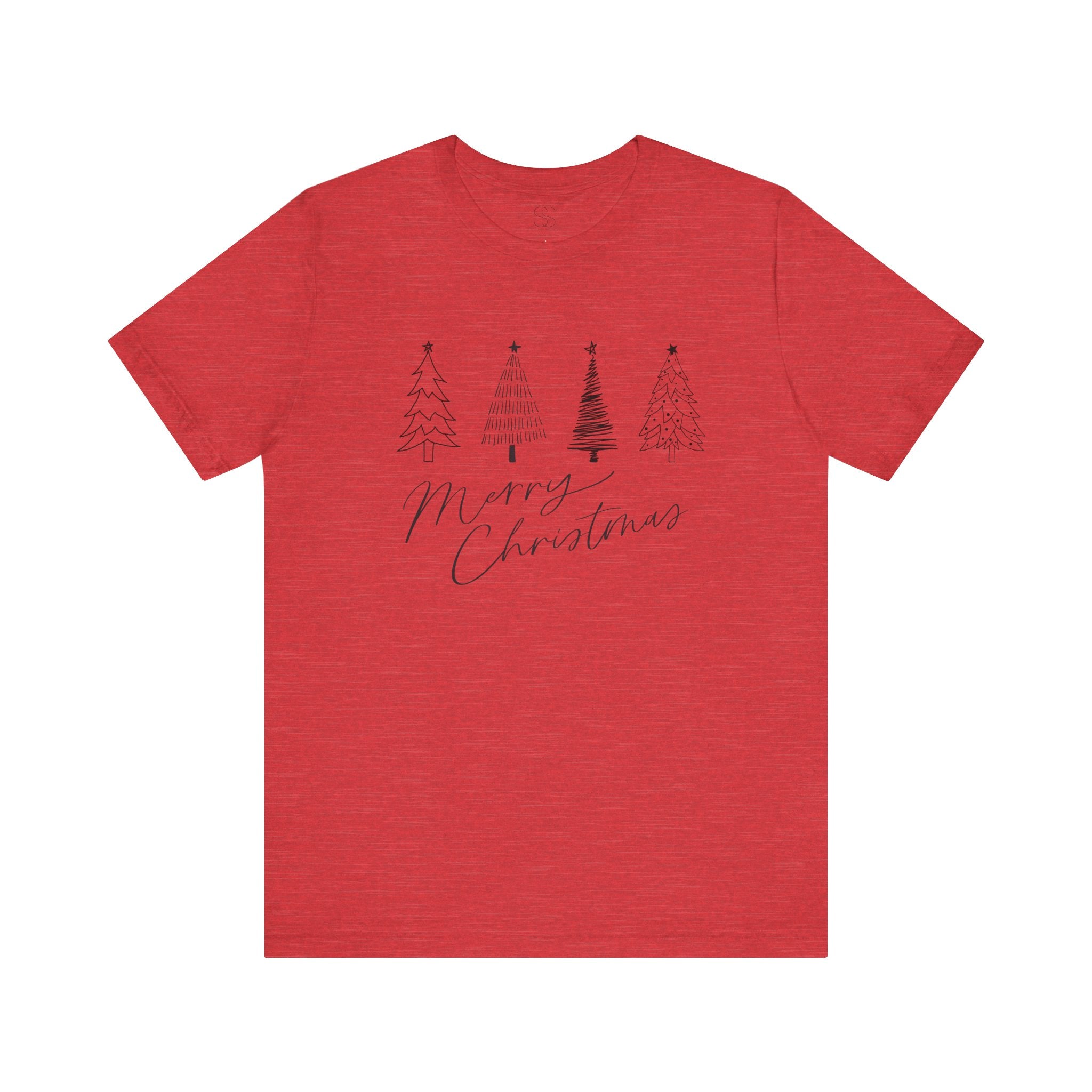 Merry Christmas Minimal Tree Tee