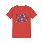 Retro 'America' Patriotic Graphic Youth T-Shirt