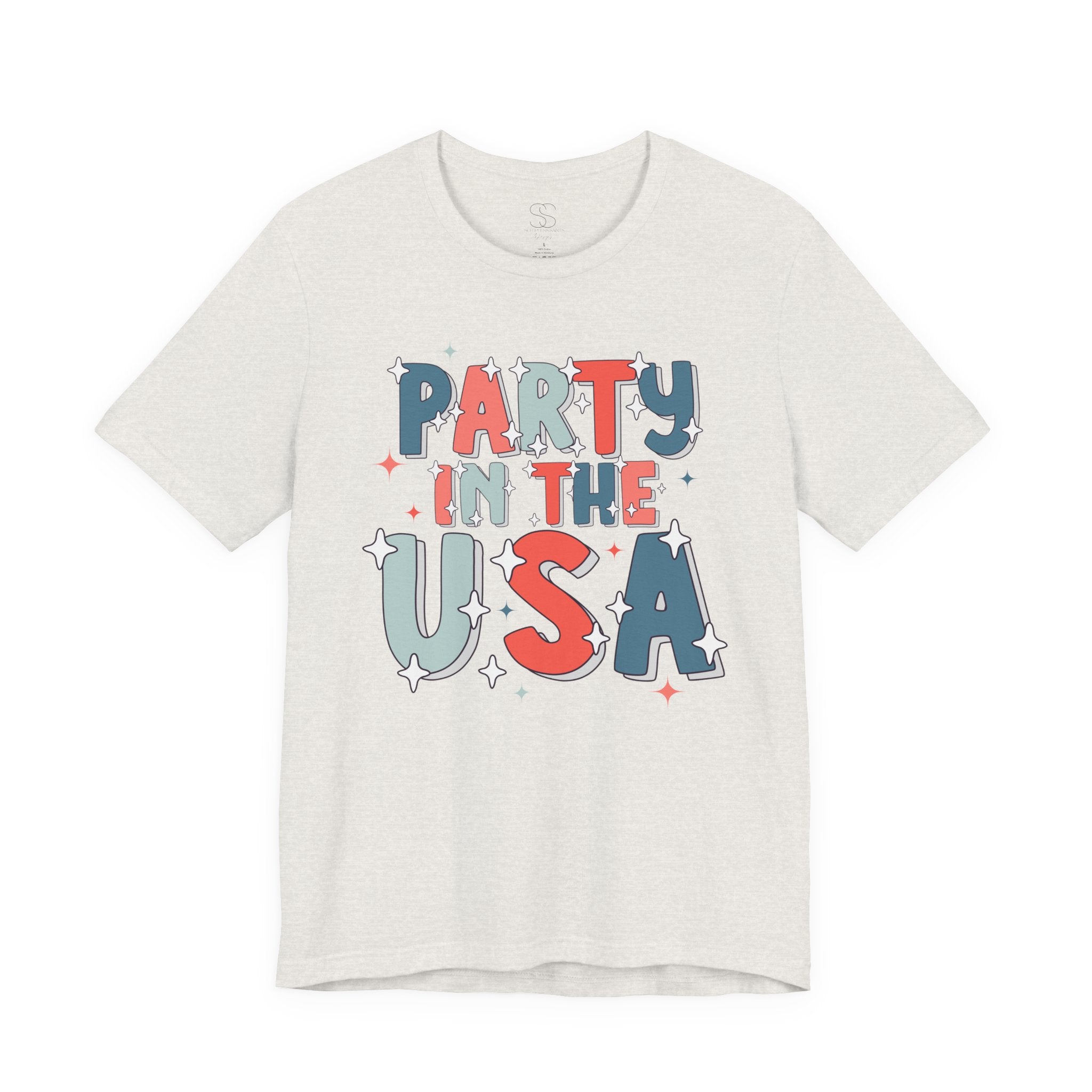 Party in the USA T-Shirt - Patriotic Fourth of July Graphic Tee