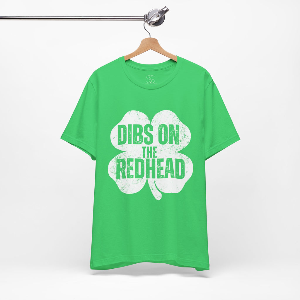 Dibs On The Redhead Shamrock T-Shirt — Funny St. Patrick’s Day Tee