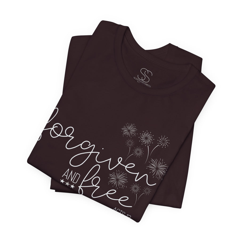 Forgiven and Free T-Shirt - Christian Faith Tee (Acts 13)